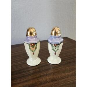 Vintage Art Deco Lustreware Salt & Pepper Shakers Japan